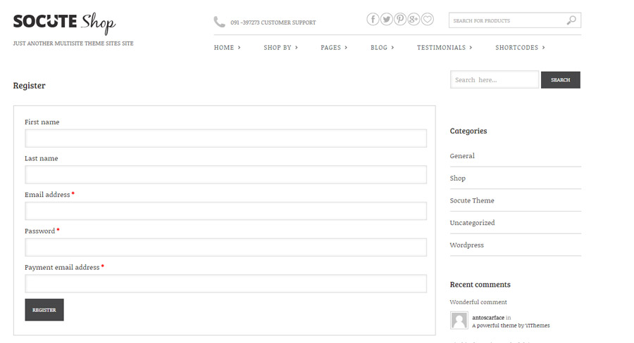 Become an affiliate - Referral registration