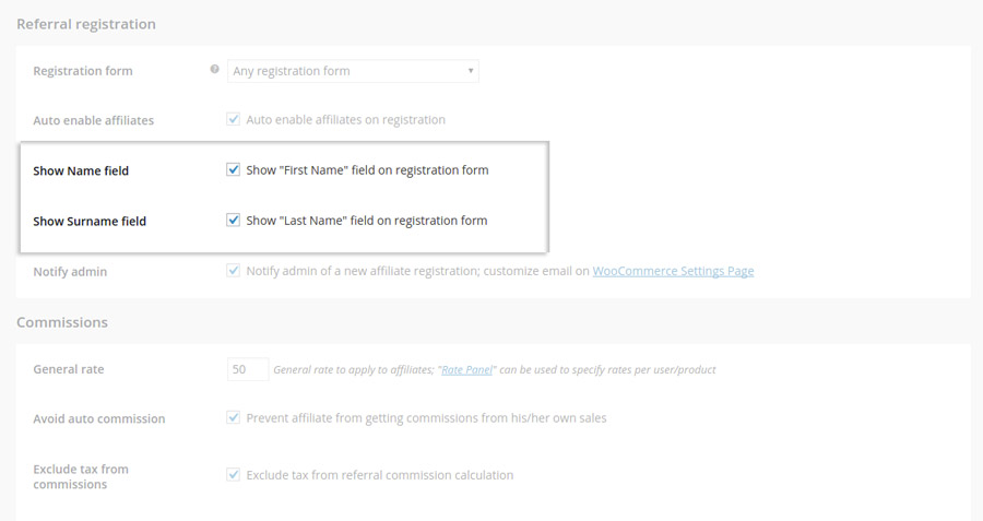 Hide name and surname