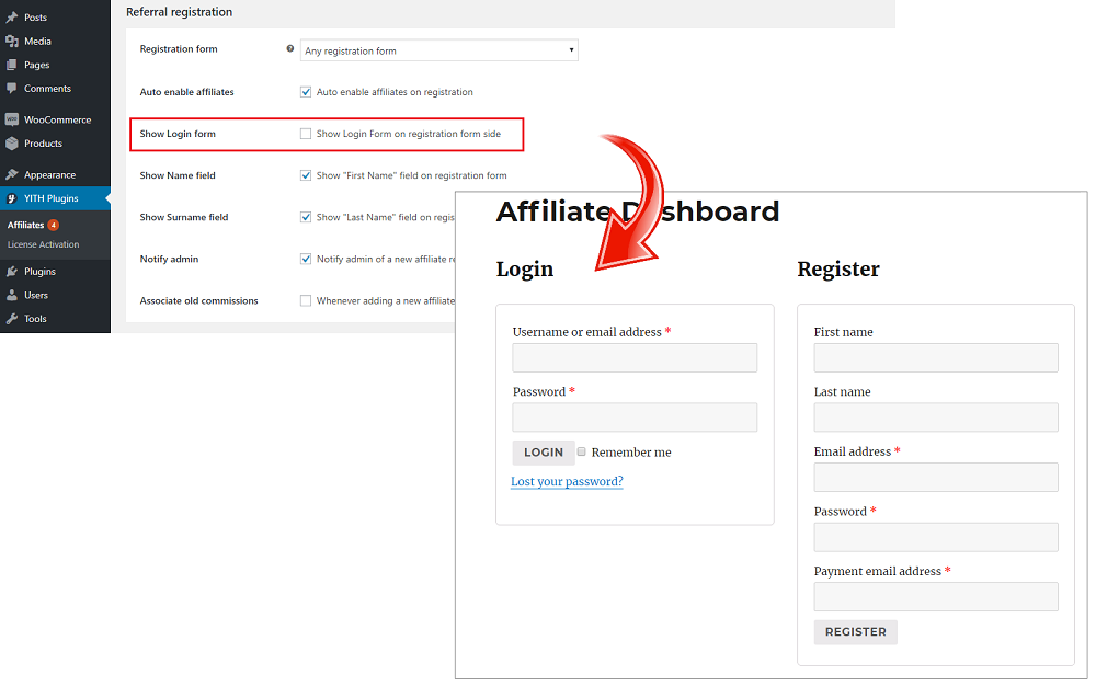 referral registration
