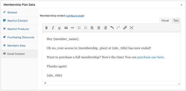 WooCommerce Memberships: upgrade prompt